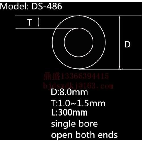 99.5%Al2O3 High Thermal Corundum Tube OD8.0*ID6.0mm/Round Single-Bore Alumina Tube/Insulating Ceramics For Thermocouple Sensors