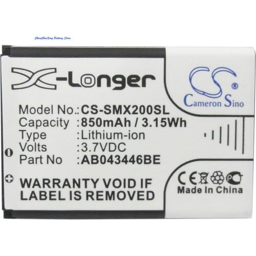 Cameron Sino 850mAh Battery AB043446BE,AB463446BC for Samsung GT-C5212,E1080,B2100,D528,D720,D728,D730,E339,E329,F299,M628,E258