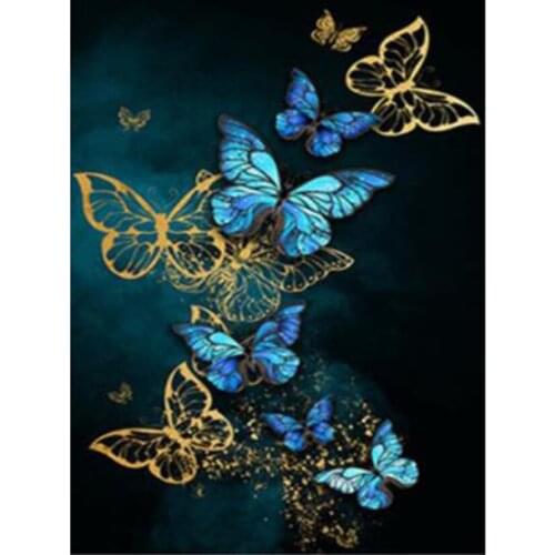 Diamond Painting Butterfly 5D DIY Diamond Embroidery Animal Cross Stitch Kit Rhinestone Mosaic Art Home Decoration FH664