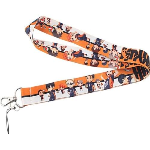 Anime Haikyu!! Keychain Lanyard For Key Chain ID Badge Holder Neck Strap Webbing DIY Hang Rope Mobile Phone Accessories Gifts