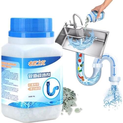 Non-Corrosive Pipe Dredging Agent Powerful Sink Drain Cleaner For Kitchen Sewer Toilet Brush Closestool Clogging Cleaning Tools