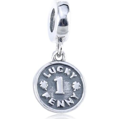 925 sterling silver beads lucky pendant beads suitable fit Pan bracelets women DIY necklace jewelry