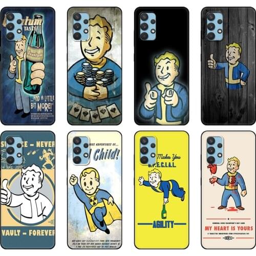 Black tpu Case For Samsung galaxy A32 A42 A52 A72 4g 5g S21 PLUS ultra back cover Black Isle Studios game Fallout