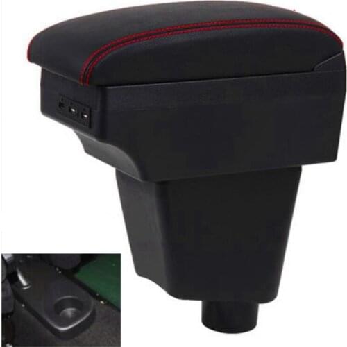 For Renault Clio 3 Captur Armrest box central Store content box with USB interface