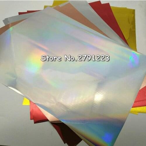 50 Pcs 20x29Cm A4 Hot Stamping Foil Paper Laminator Laminating Transfere Laser Printer Business Card Gold Silver Green Red Blue