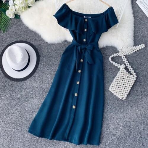 FTLZZ Short Sleeve Dresses