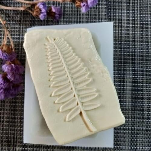 HC0122 PRZY Silicone Mold Leaves Soap Mould Fern Leaf Handmade Soap Making Molds Candle Silicone Mold Resin Clay Mold