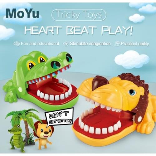 Mouth Bite Finger Toy Animal Series Pulling Teeth Bar Games Toys Kids Funny Toy Cultivate Practical Ability prank Novelty Gifts