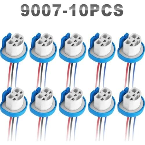 JGAUT 10 Pieces H1 H7 H13 H8 H9 H11 9007 Auto Wires Connector Of Daytime Running Lights Led Wiring Harness High Quality