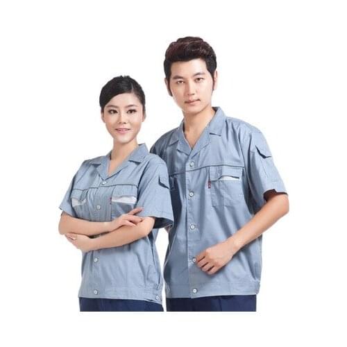 Short sleeve suit summer overalls tooling uniforms factory direct production auto repair service