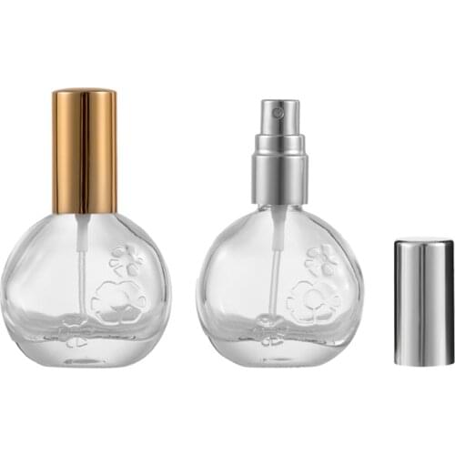 MUB-1pc 13ml Refillable Empty Perfume Spray Bottle Container Essential Oil Bottles Metal Roller Ball Glass Bottles High Quality
