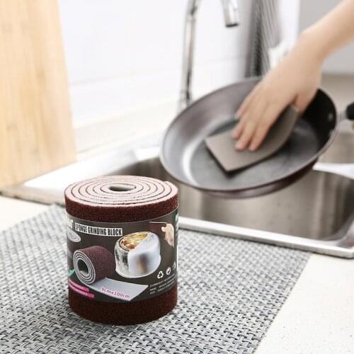 Emery sponge, kitchen cleaning, daily necessities, dishwashing sponge, rust removal, decontamination, pot washing brush