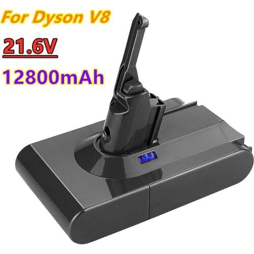 NEW 12800mAh 21.6V Battery For Dyson V8 Battery for Dyson V8 Absolute /Fluffy/Animal/ Li-ion Vacuum Cleaner rechargeable Battery