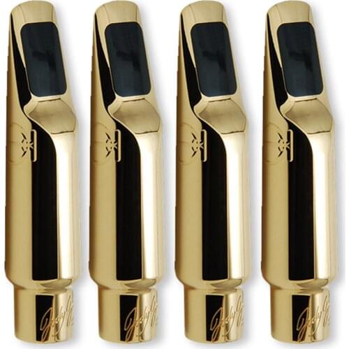 New De Xin DV Metal Saxophone Mouthpieces Gold Plated De Xin DV Soprano Tenor Alto Saxophone Mouthpieces Accessories Sax