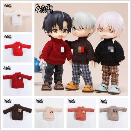 Ob11 baby clothes 12 points BJD baby clothes beautiful knot pig girl head versatile badge long sleeve sweater sweater boy