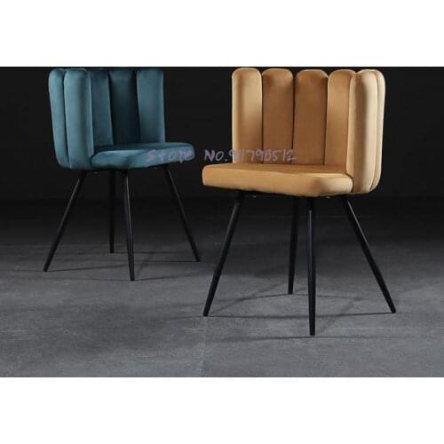 Nordic dining chair home restaurant chair back chair light luxury desk chair net red ins modern minimalist makeup stool