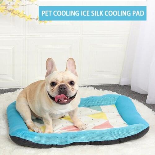 Dog Cooling Mat Summer Pet Ice Pad Breathable Cat Dog Sleeping Bed Heat Relief Puppy Kitten Sofa Pad Kennel Pet Accessories