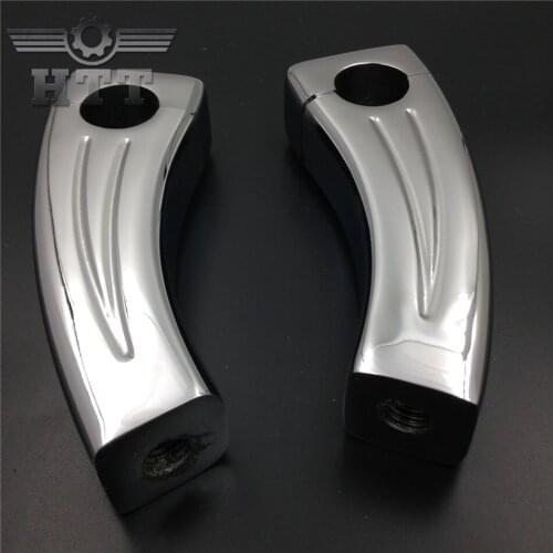 Aftermarket free shipping motorcycle parts 4.5" Chrome Motorcycle Handlebar Pullback Risers for universal bikes (7/8" Bar)