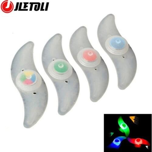 JLETOLI Silicone Luces Bicicleta Bicycle LED Bicycle Lights Hot Wheels Wheel Spoke Light Bicycle Accessories