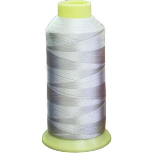 SZ Hot Stronger 5000m Cones Bobbin Thread Filament Polyester for Embroidery Machine (White)