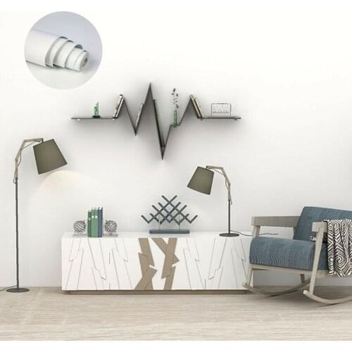 Waterproof Wallpaper Self-adhesive Bedroom Pvc Gray Wall Stickers Dormitory Bedroom Decoration Decorative Renovation Wall Decor