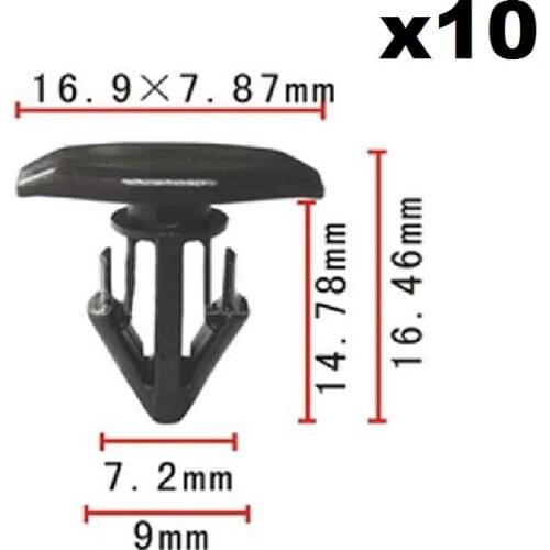 10x Nylon for Toyota Cowl Panel Retainer Rivet Clips Celica Supra 90467-10146
