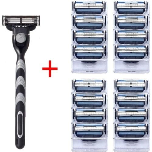 4pcs Mache 3 High quality Razor Blades Compatible Manual Razor Blades For Beard Shaver Trimmer Blades