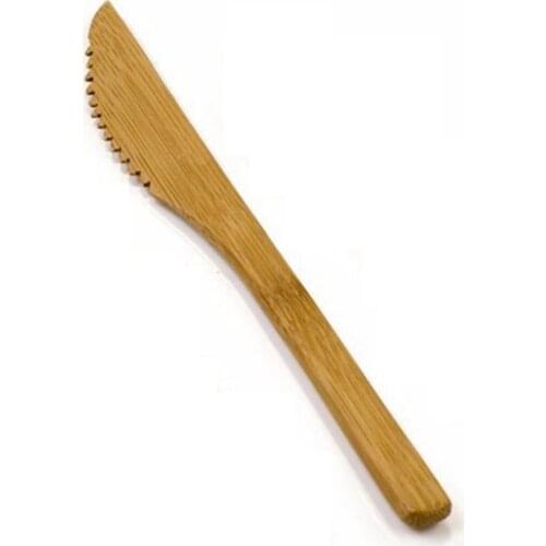 Promotion - Party Wedding Supplies, Reusable Tableware Full Size 7.5 Inches/190mm Bamboo Knife, 6/Pack