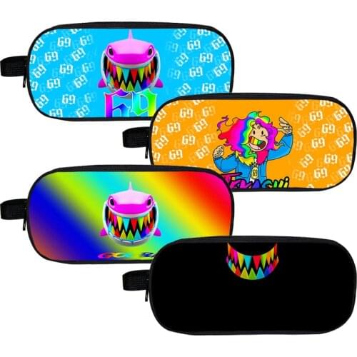 Zipper Album GOOBA Make Up Pouch Tekashi 69 Storage Kids 3D Rapper 6ix9ine Cosmetic Bag Pencil Case School Supplies Stationery