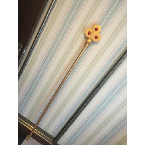 One Piece Dressrosa Arc Trebol Weapon Cosplay Replica Staff
