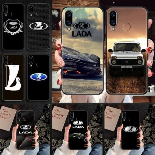 Russian Car LADA Phone case For Huawei Honor 6 7 8 9 10 10i 20 A C X Lite Pro Play black tpu waterproof silicone prime soft
