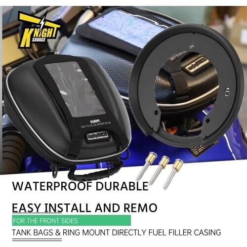 For YAMAHA MT09 FZ6 FZ1 XJ6 Waterproof Motorcycle Saddle Tank Bags & Ring Mount Directly Fuel Filler Casing GPS Phone Luggage
