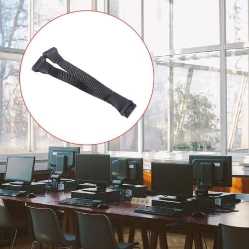 Dual Port USB 3.0 Female Screw Mount Panel Type to Motherboard 19 Pin/20Pin Flat Cable Y Splitter 1 to 2 DIY N0PB