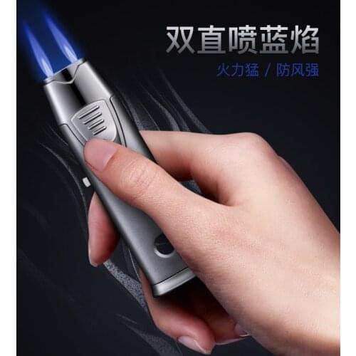 Metal Jet Butane Turbo Lighters Waterproof And Windproof Outdoor Camping Lighting Cigarettes Accessories Smoking cigar lighter
