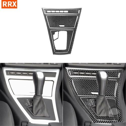 For BMW X3 E83 2004 2005 2006 2007 2008 2009 2010 Carbon Fiber Sticker Gear Shift Seat Heating Button Interiors Car Accessories