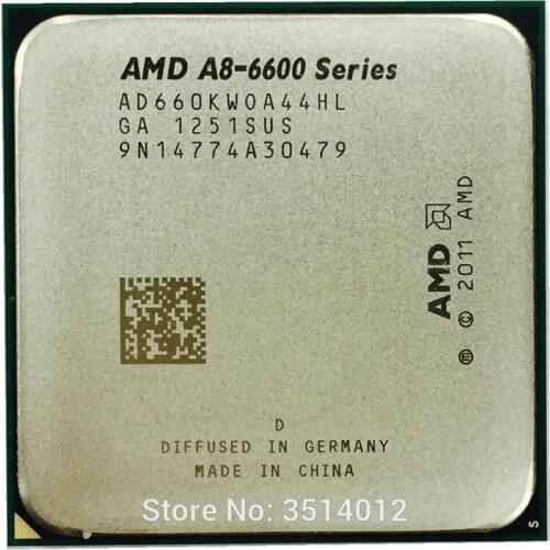 AMD A8-Series A8 6600K A8 6600 3.9GHz Quad-Core CPU Processor AD660KWOA44HL Socket FM2