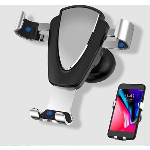 Gravity Car Mount For Mobile Phone Holder Car Air Vent Clip Stand Cell phone GPS Support For iPhone 11 XS X XR 7 Samsung Huawei