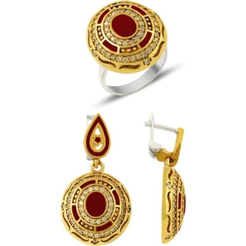 Silver 925 Sterling Enamel Authentic Set