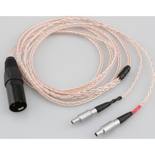 HiFi Compatible Audio Upgrade Cable Replacement for HD800/HD800S Headphone, (4-pin XLR Male Plug) Replacement Upgrade Cable