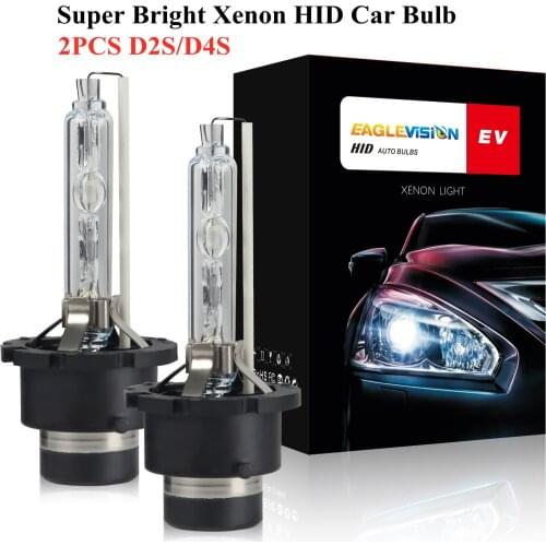 2Pcs Super Bright Headlights D2S D4S Xenon HID Car Bulb 35W 9000LM Automobiles Headlamps 4300k 6000K 8000K Xenon Bulbs Kit