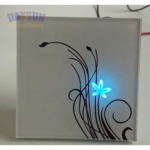 Free Shipping Smart Wall Light Switch White Crystal Glass Panel 1gang 2way Luxury Touch Switch AC110-265V 86mm*86mm Home Hotel