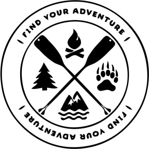 15*15cm Find Your Adventure Vinyl Decal Sticker For Car Truck Windows Laptops Car Stylings Car Sticker