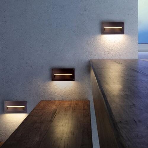 3W LED Step Light Indoor&Outdoor Recessed Stair Light Aluminum Waterproof Staircase Light For Garden Patio Pathway Corner