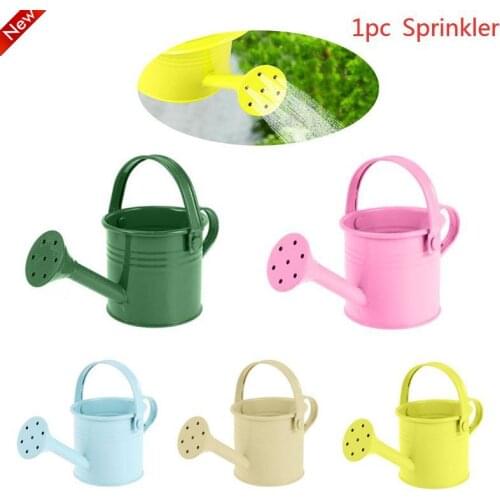 1pc Garden Indoor Vintage Flower Metal Arrangement Succulent Planting Pot Watering Iron Pott Candy Color Mini Sprinkler Home