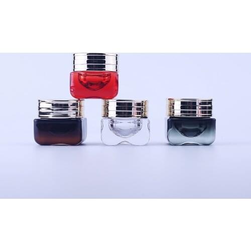 100pcs New Design Empty Luxury Glass Cosmetic Container Jar Skincare Set 15g Glass Face Eye Cream Jars