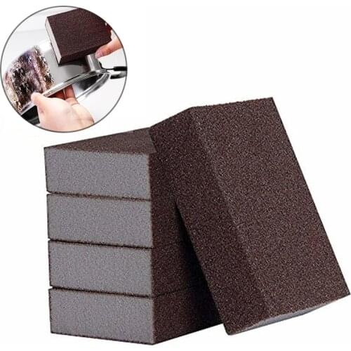 2pcs Rust Remover Sponge Emery Eraser for Cleaning Rust Stains Kitchen Pots Faucets Gadgets Accessories Clean Rub Tools