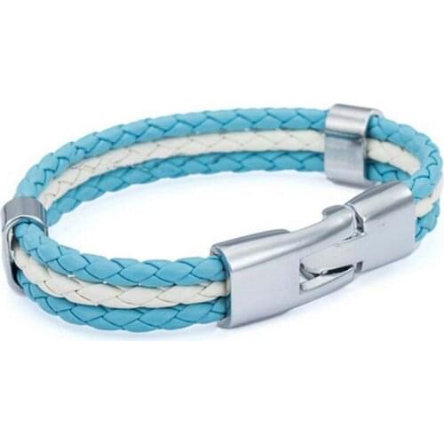 2018 National Flag Brazil England Argentina Leather Bracelet 3 Strands Braided Bracelet Wristband Jewelry