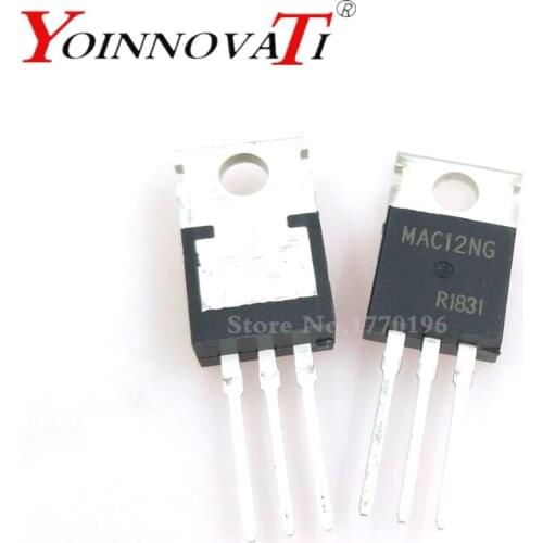 50pcs/lot MAC12NG MAC12N MAC12 TRIAC 800V 12A TO220AB Best quality