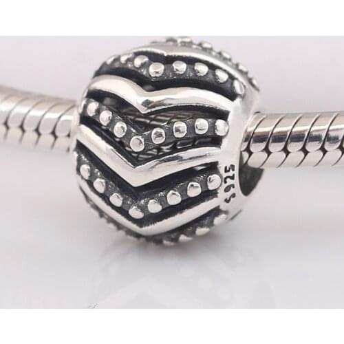 Authentic S925 Openwork Stylish Wish Bead Charm for Women Bracelet Bangle DIY Jewelry