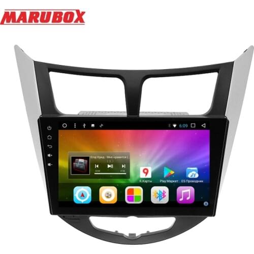 MARUBOX 9A300DT8 Car Radio Multimedia Video Player For Hyundai Solaris 2010-2016 Android GPS Navigation Audio Auto 8 Cores